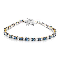 Aquamarin-Silberarmband (Gems en Vogue)