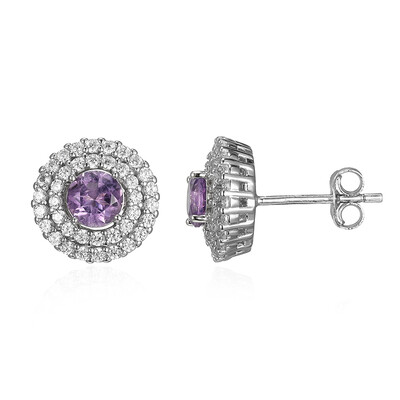 Amethyst-Silberohrringe