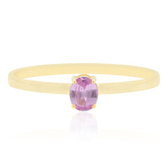 Pinkfarbener Saphir-Goldring