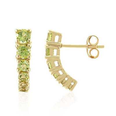 Burmesischer Peridot-Silberohrringe