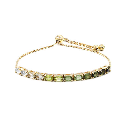 Edelstein-Silberarmband