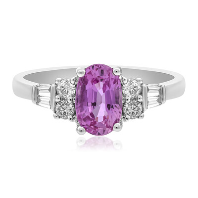 Pinkfarbener Saphir-Goldring (CIRARI)