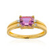 Pinkfarbener Diaspor-Goldring (AMAYANI)