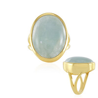 Brasilianischer Aquamarin-Silberring