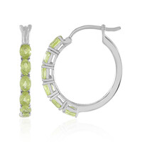 Peridot-Silberohrringe