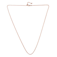 Silber-Kordelkette - 61 cm - 3 g - rosévergoldet