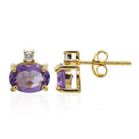 Amethyst-Silberohrringe