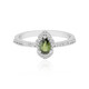 Grüner Ceylon-Zirkon-Silberring