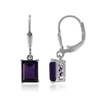 Sambia-Amethyst-Silberohrringe