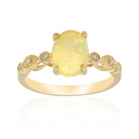 Australischer Opal-Goldring