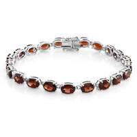 Mosambik-Granat-Silberarmband