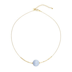 Blauer Band-Achat-Collier