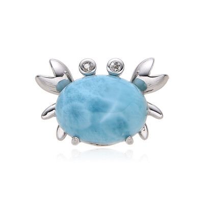 Larimar-Silberanhänger
