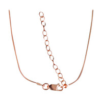 Silber-Schlangenkette - 40-45 cm - 3 g - rosévergoldet