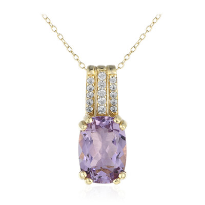 Bolivianischer Amethyst-Silberhalskette