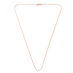 Silber-Serpentina-Kette - 4,98 g - 61 cm - rosévergoldet