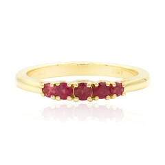 Roter Beryll-Goldring