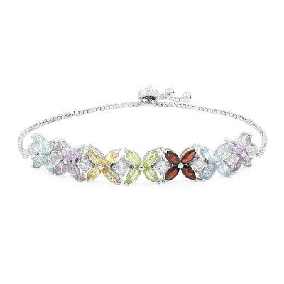 Edelstein-Silberarmband