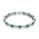 Sambia-Smaragd-Silberarmband