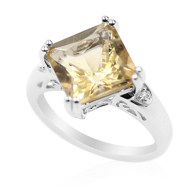 Goldener Labradorit-Silberring