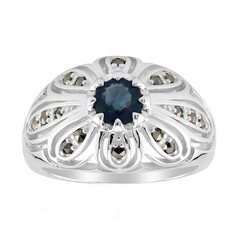 Blauer Saphir-Silberring (Annette classic)