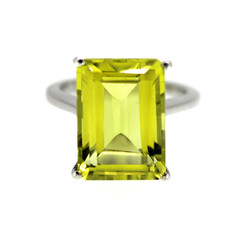 Ouro Verde-Quarz-Silberring