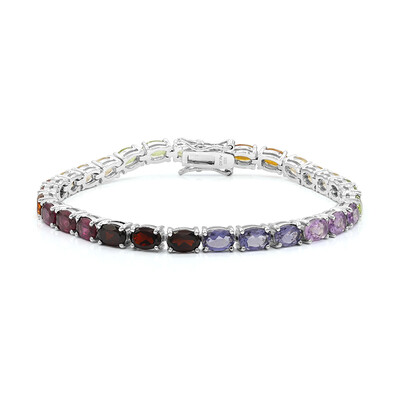Edelstein-Silberarmband