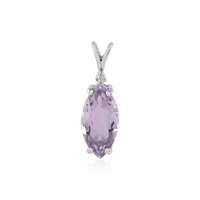 Lavendel-Amethyst-Silberanhänger