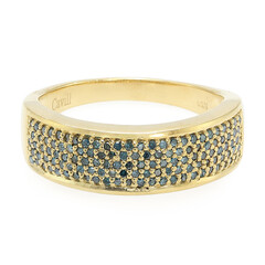 Fancy-Diamant-Silberring
