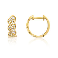 Lupenreiner (F) Brillant-Goldohrringe (LUCENT DIAMONDS)