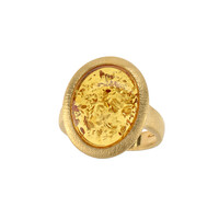 Baltischer Cognac-Bernstein-Silberring