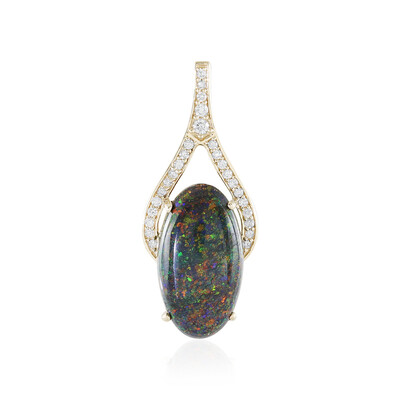 Andamooka-Matrix-Opal-Goldanhänger (AMAYANI)