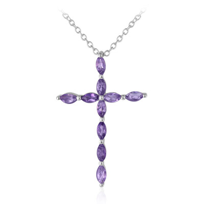 Amethyst-Silberhalskette
