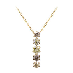 SI2 Fancy-Brillant-Goldhalskette (CIRARI)