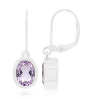 Lavendel-Amethyst-Silberohrringe