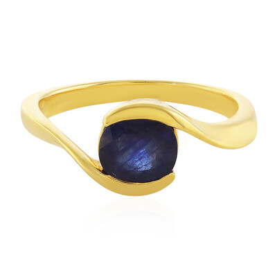 Blauer Madagaskar-Saphir-Silberring