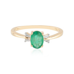 Brasilianischer Smaragd-Goldring