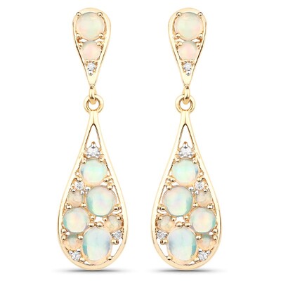 Welo-Opal-Silberohrringe