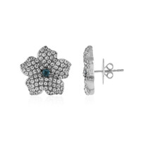 Londonblauer Topas-Silberohrringe (Dallas Prince Designs)