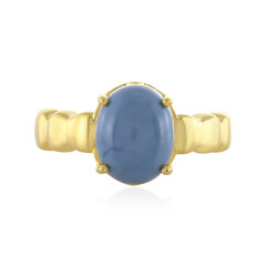 Blauer Opal-Silberring