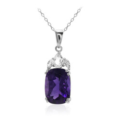 Sambia-Amethyst-Silberhalskette