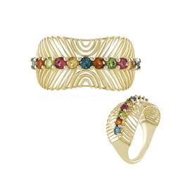 Brasilianischer Turmalin-Goldring (Ornaments by de Melo)