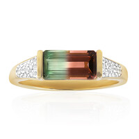 Mehrfarbiger Turmalin-Goldring