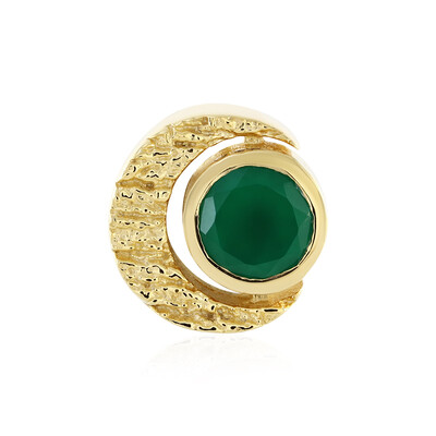 Grüner Onyx-Silberanhänger (MONOSONO COLLECTION)
