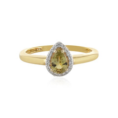Gelber Tansanit-Goldring