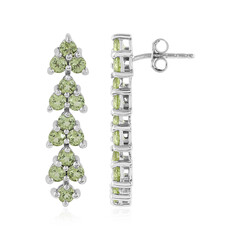 Peridot-Silberohrringe