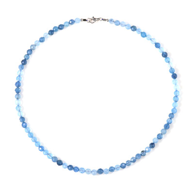 Brasilianischer Aquamarin-Silberhalskette