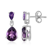 Marokkanischer Amethyst-Silberohrringe