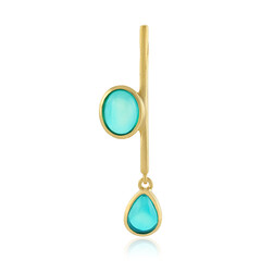 Äthiopischer Blauer Opal-Silberanhänger