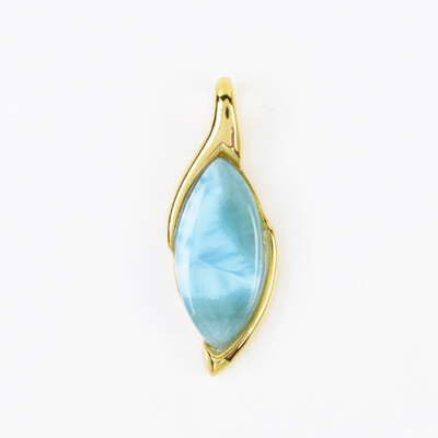 Larimar-Silberanhänger
